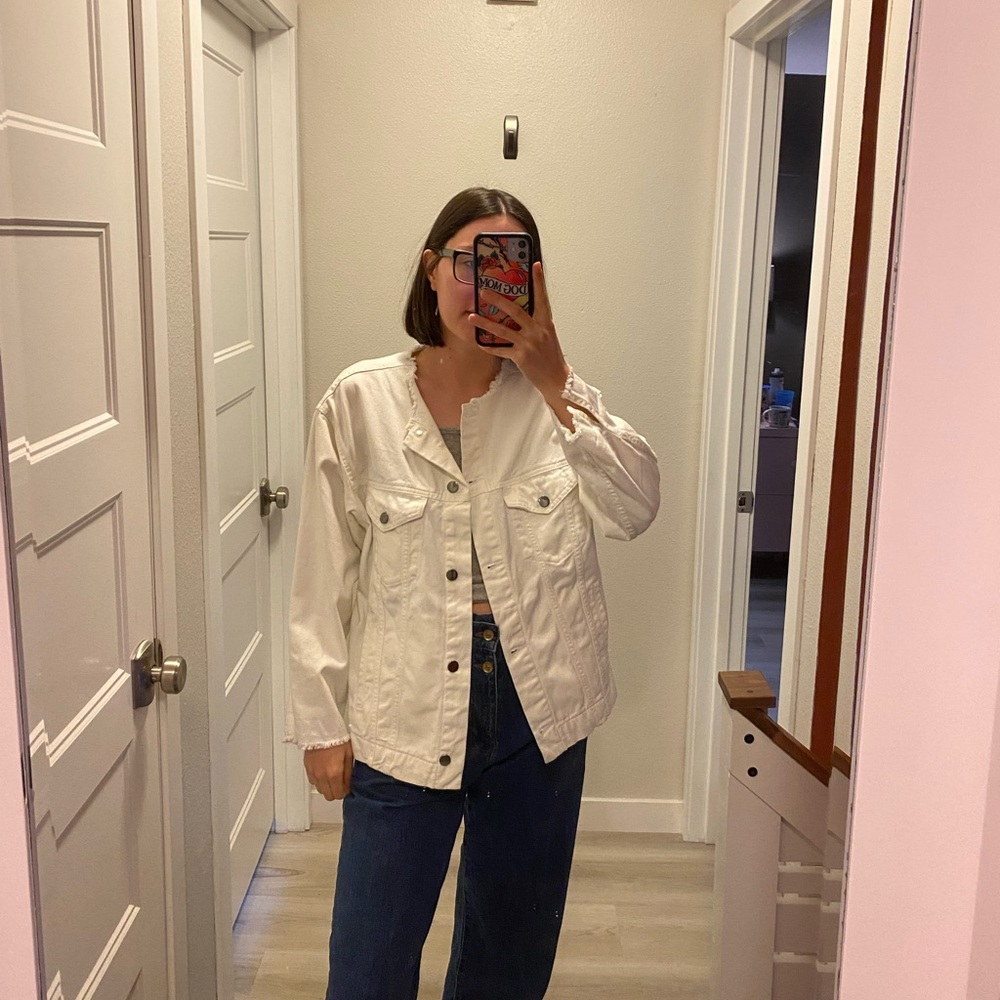 White Denim Jacket